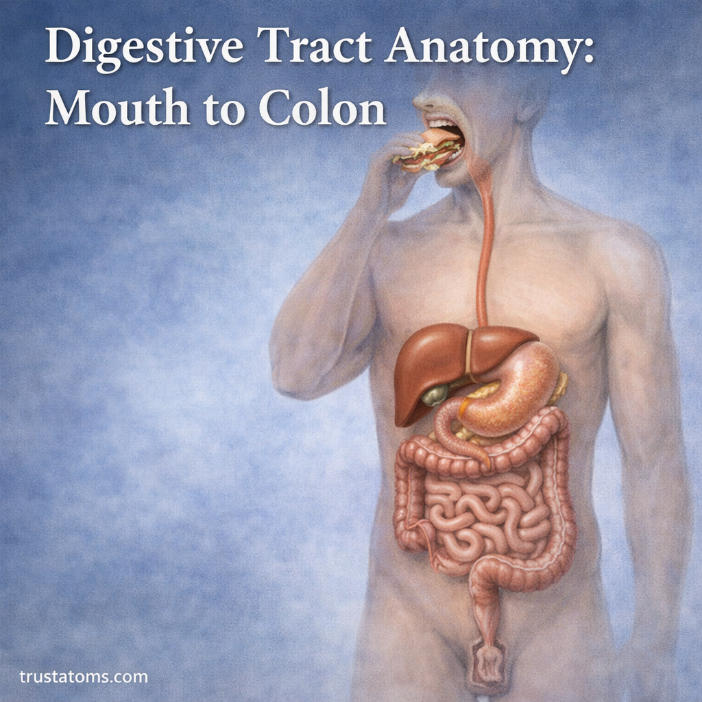 Digestive Tract Anatomy: Mouth to Colon