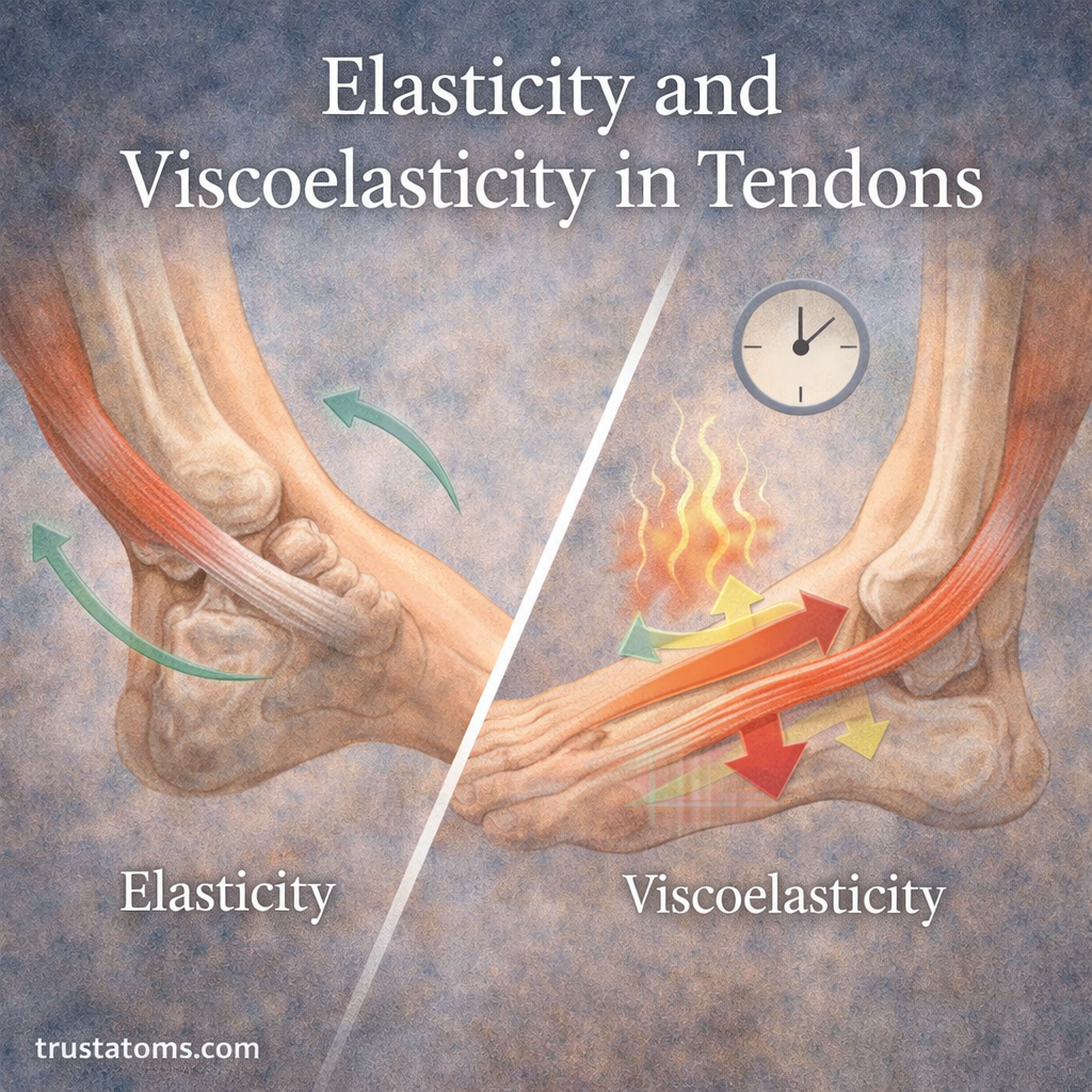 Elasticity and Viscoelasticity in Tendons