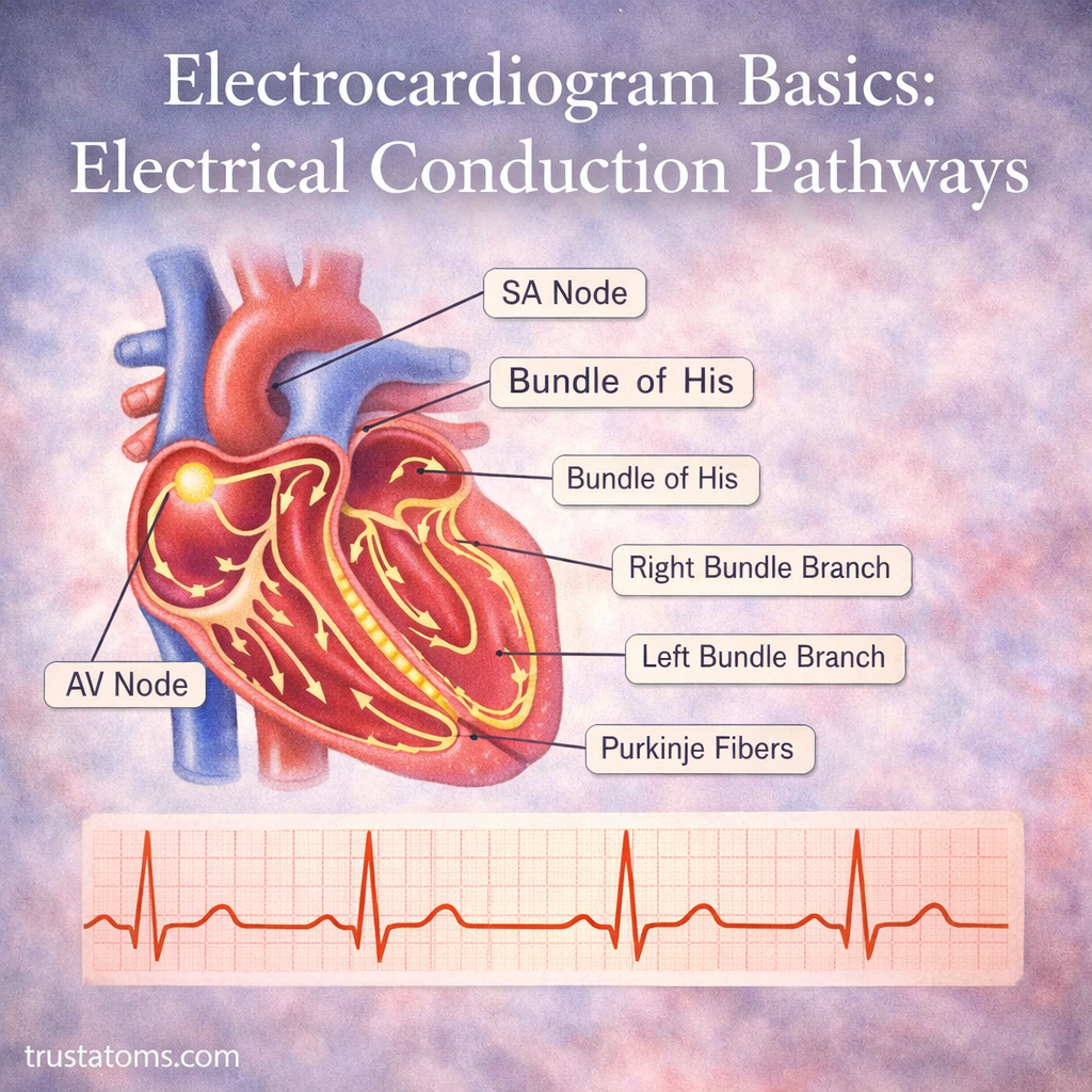 Electrocardiogram Basics: Electrical Conduction Pathways