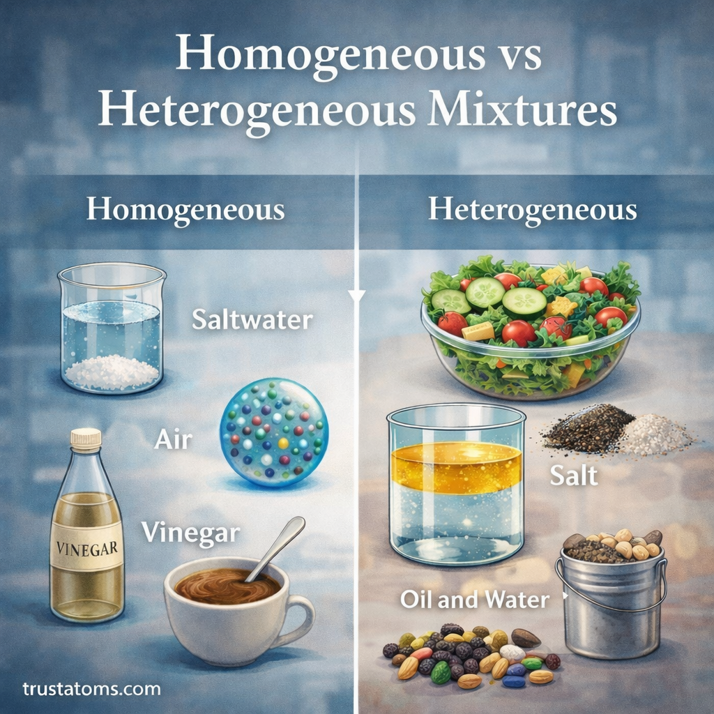 Homogeneous vs Heterogeneous Mixtures