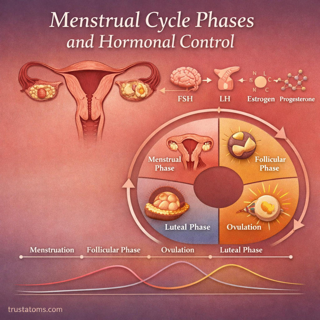 Menstrual Cycle Phases and Hormonal Control