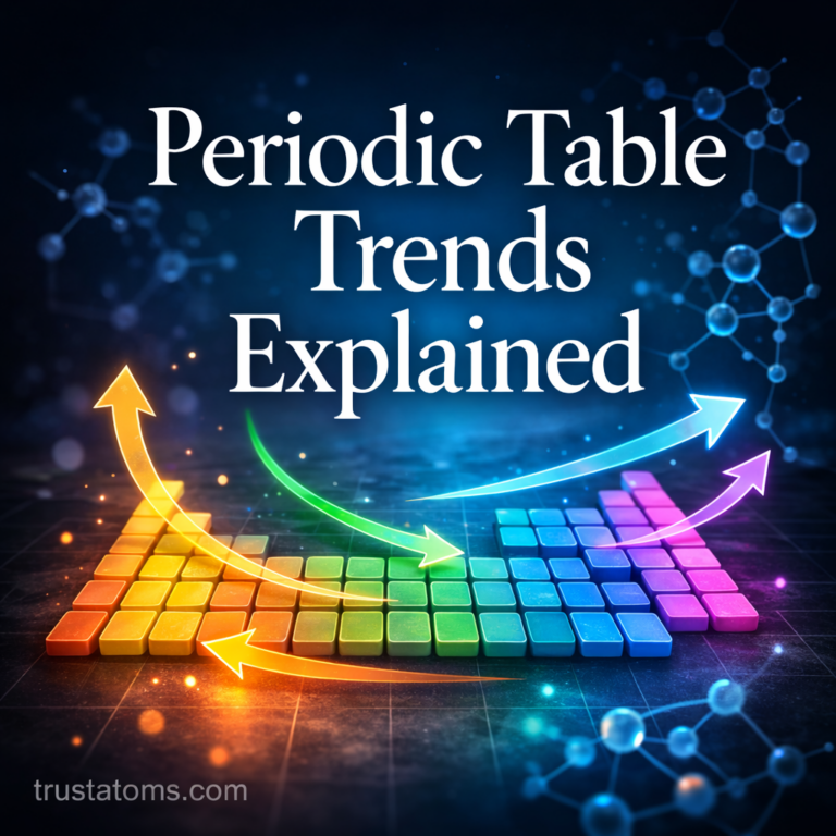 Trend Table Table Science Periodic Table Trends Explained - Trust Atoms
