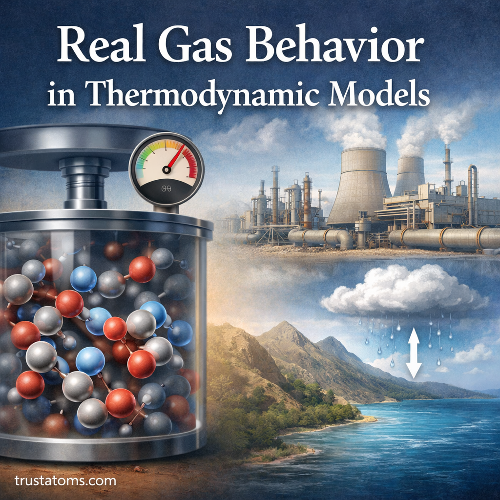 Real Gas Behavior in Thermodynamic Models
