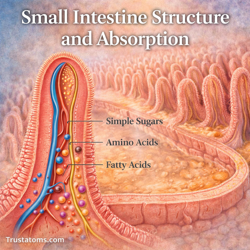 Small Intestine Structure and Absorption