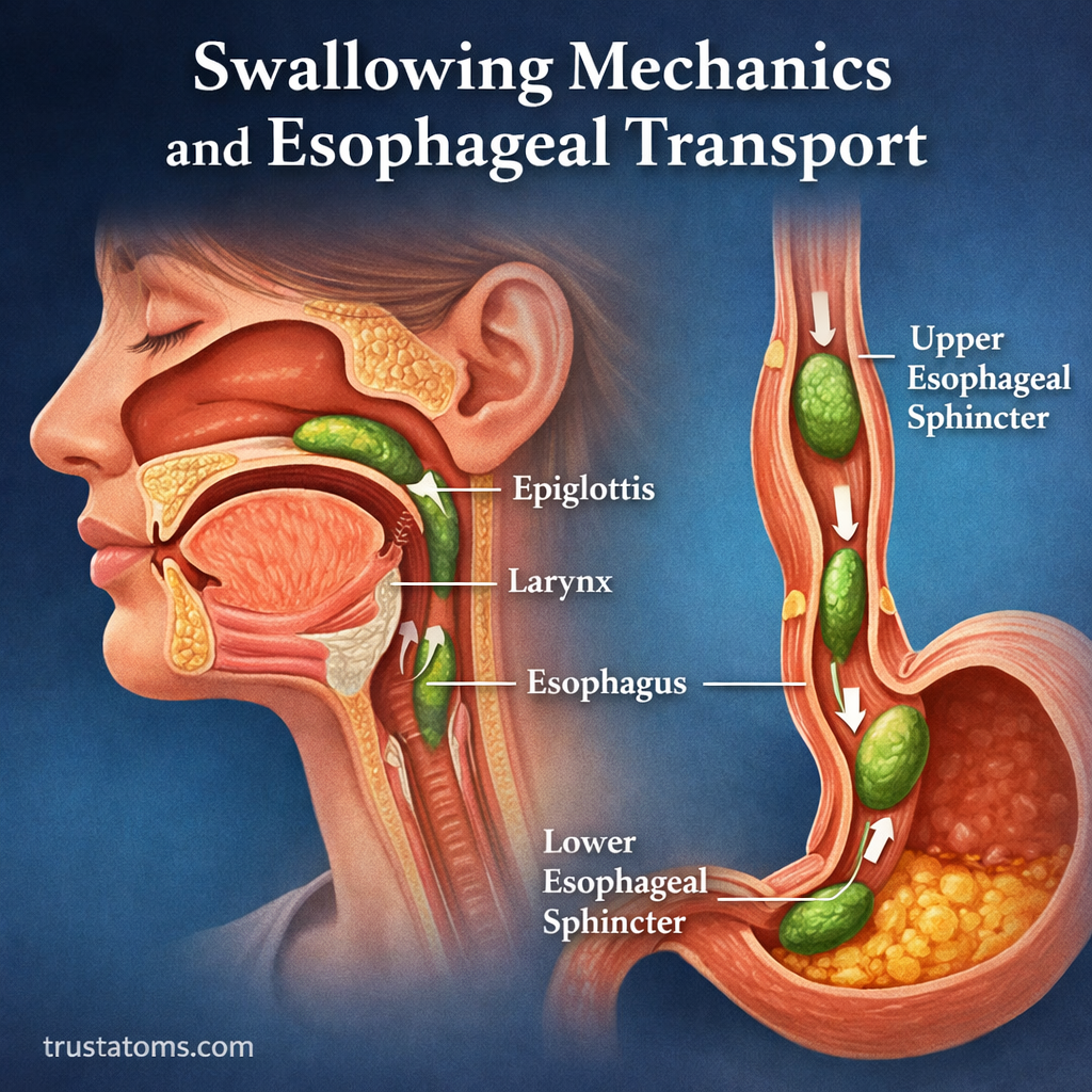 Swallowing Mechanics and Esophageal Transport