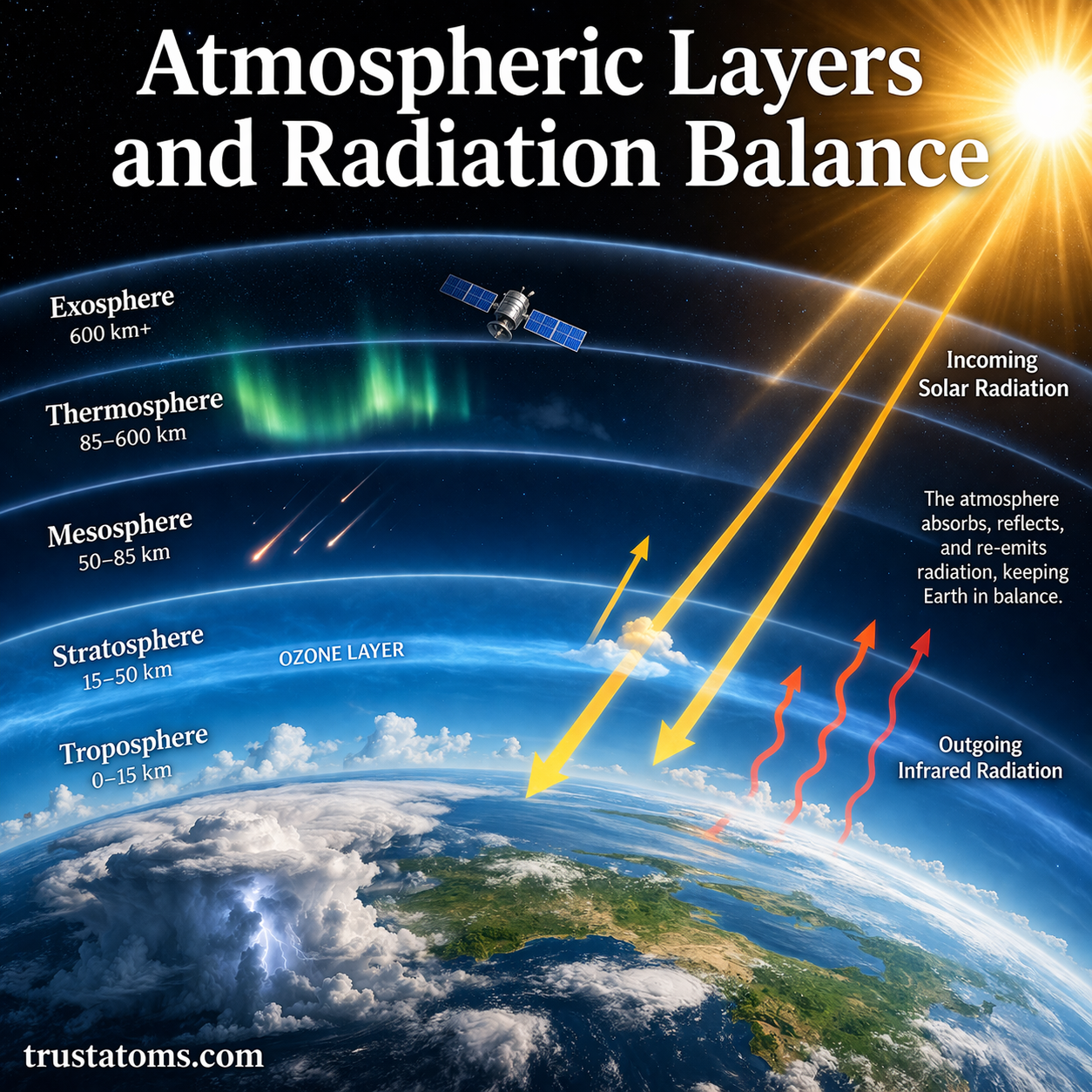 Layer Balance Atmospheric Layers and Radiation Balance - Trust Atoms