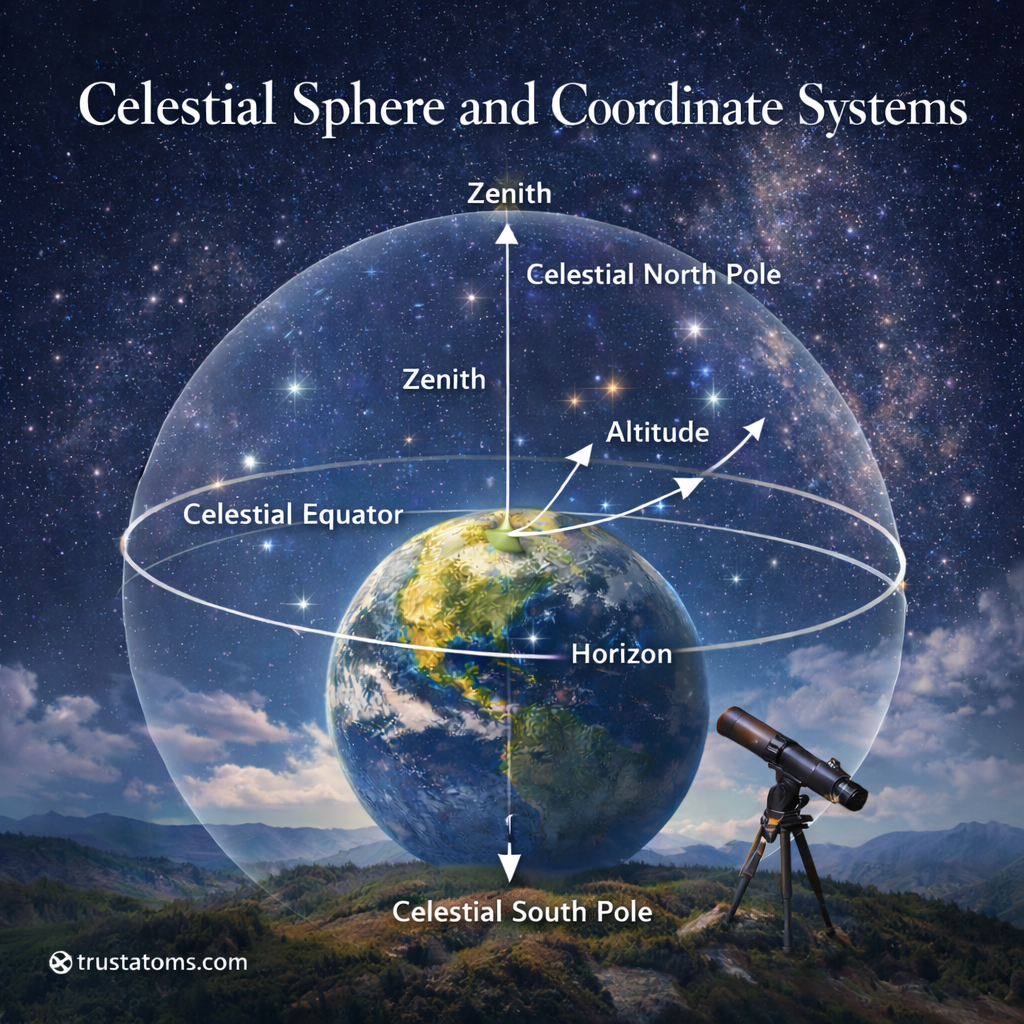 Celestial Sphere and Coordinate Systems: A Beginner-Friendly Guide to Mapping the Sky