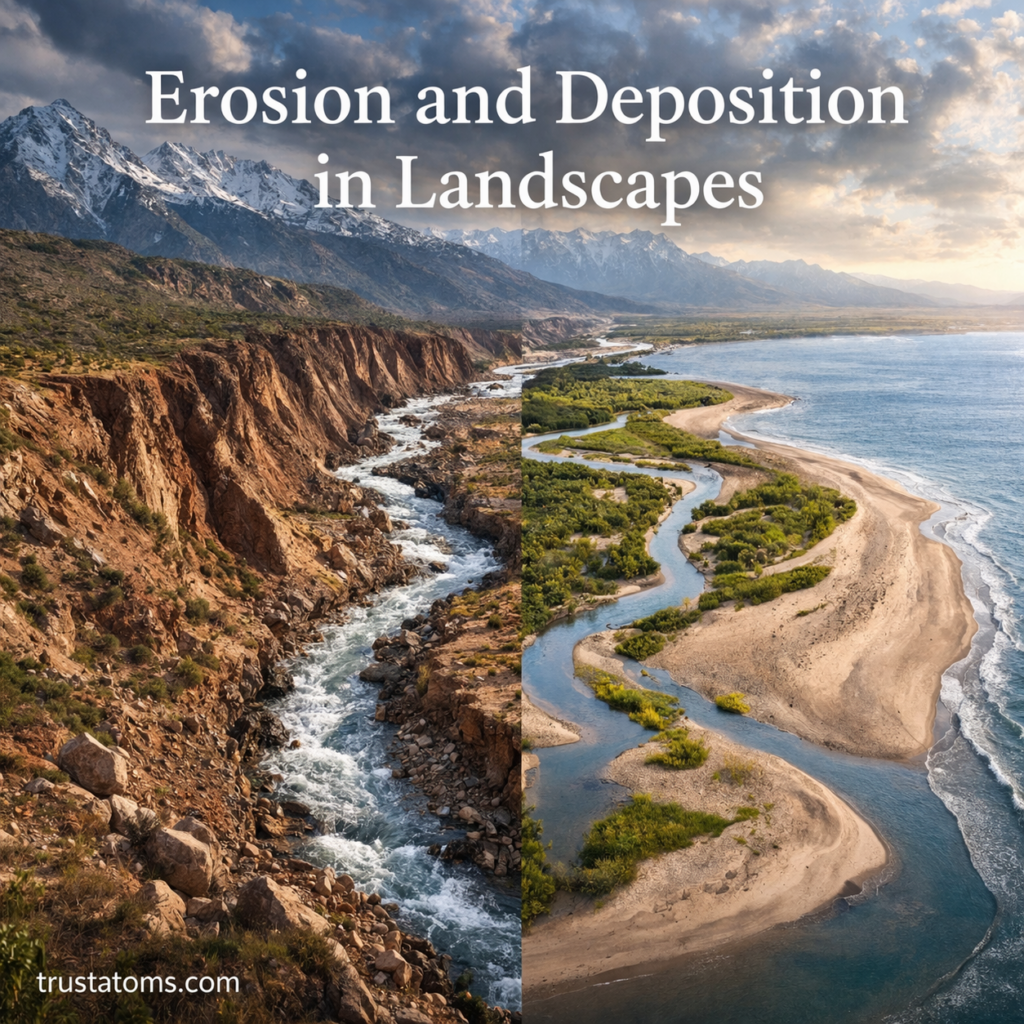 Erosion and Deposition in Landscapes