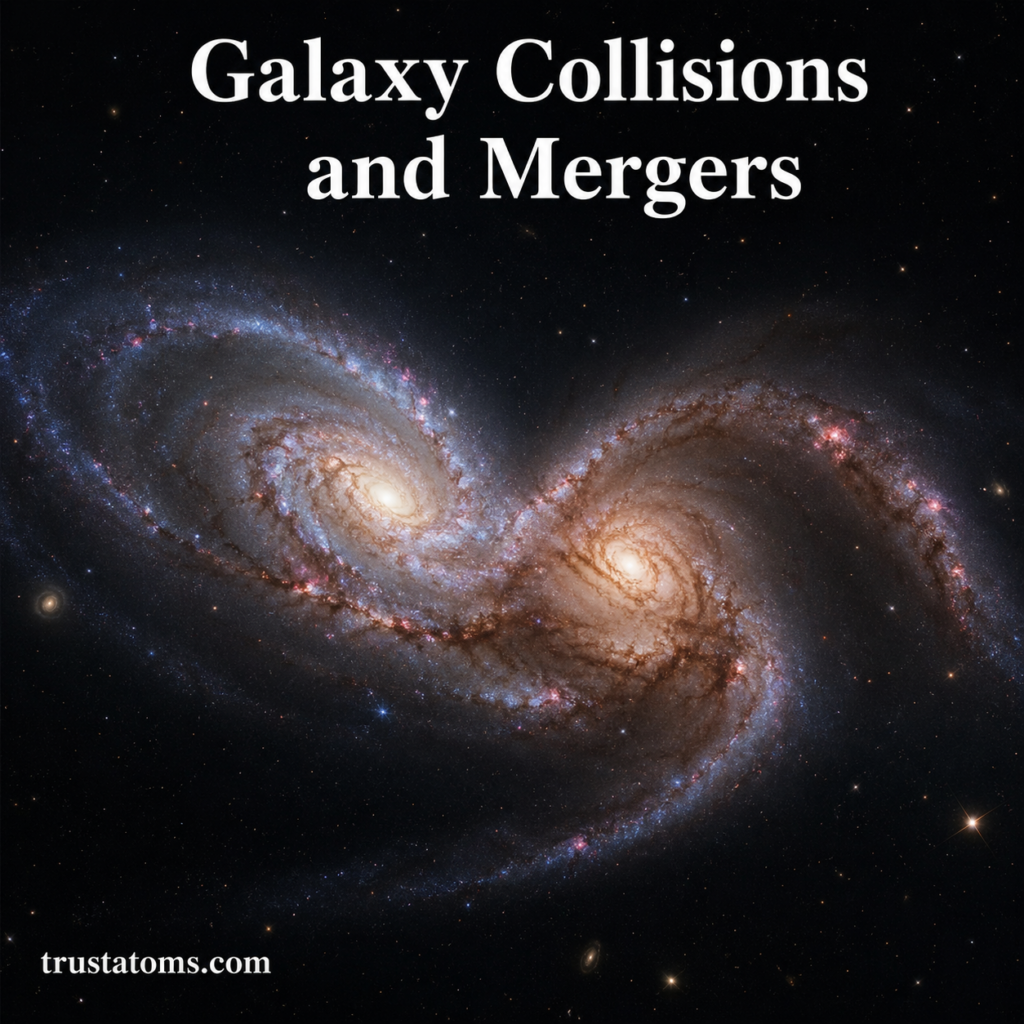 Galaxy Collisions and Mergers: How Galaxies Interact and Evolve