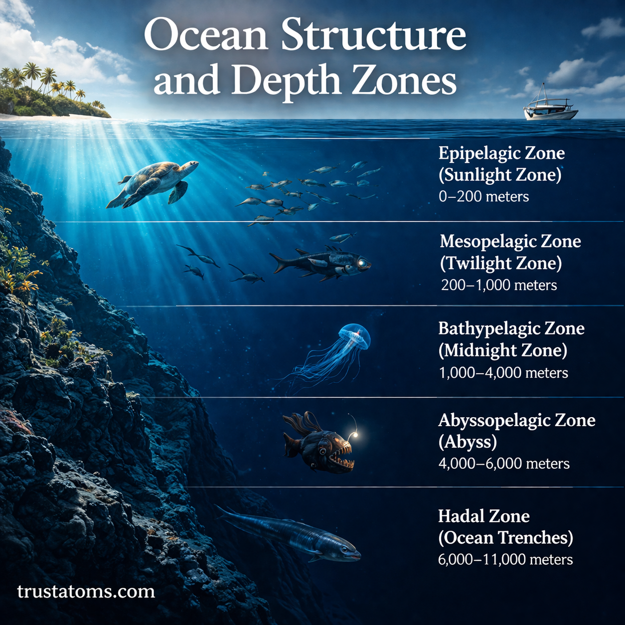 Ocean Structure and Depth Zones