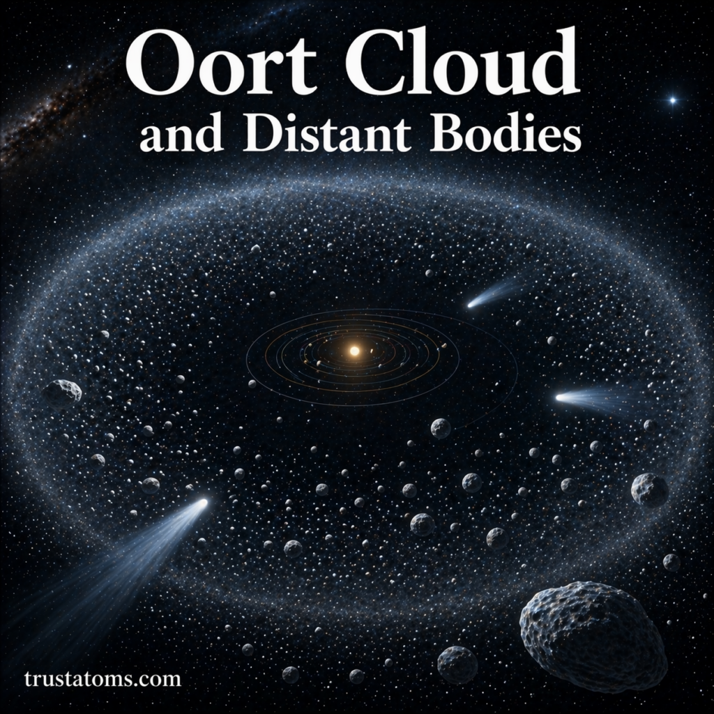 Oort Cloud and Distant Bodies: The Outer Edge of Our Solar System