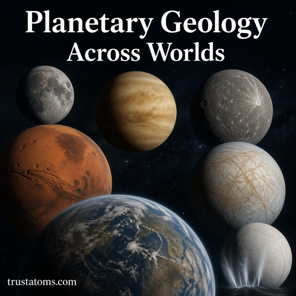 Planetary Geology Across Worlds: How Planets and Moons Shape Their Surfaces