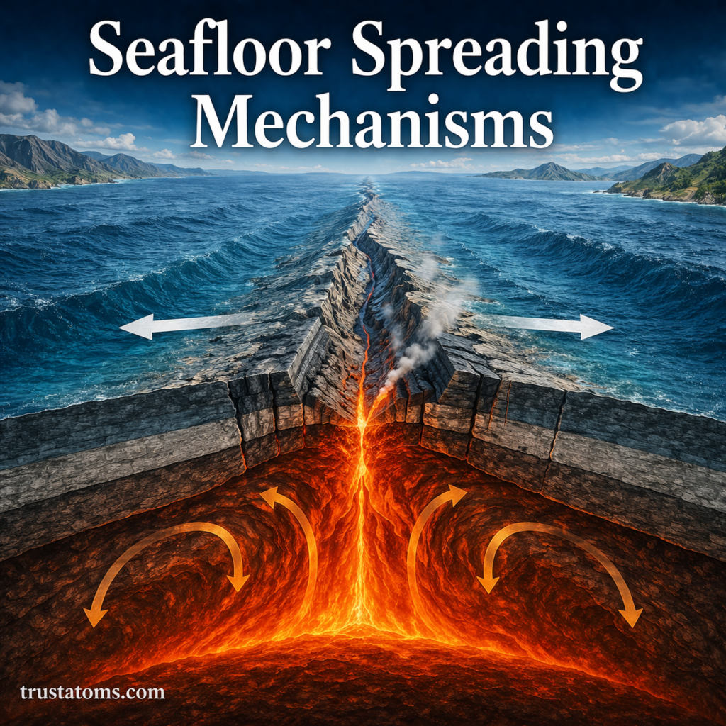 Seafloor Spreading Mechanisms