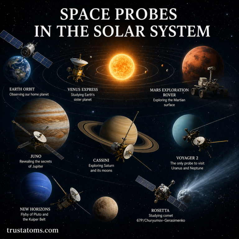 Space Probes in the Solar System - Trust Atoms
