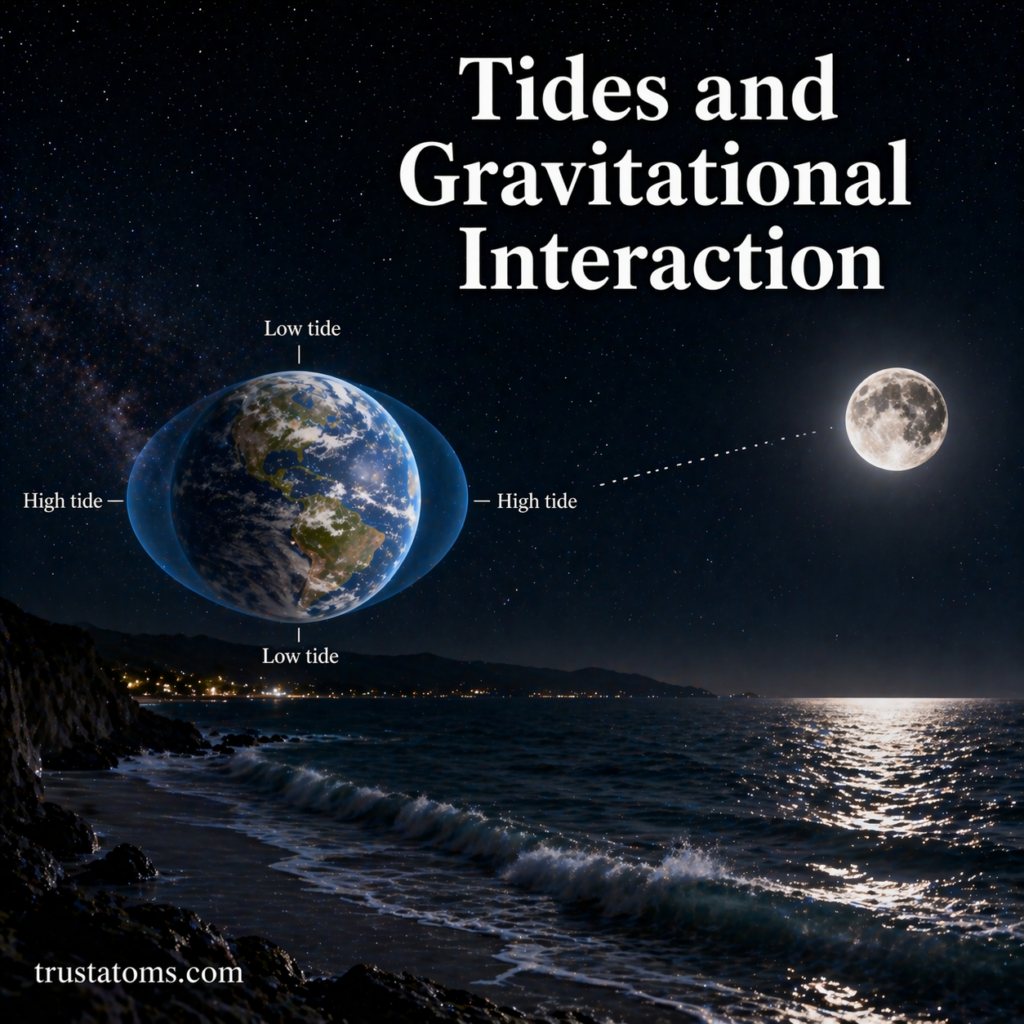 Tides and Gravitational Interaction: How the Moon and Sun Shape Earth’s Oceans