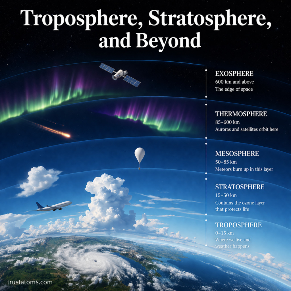 Troposphere, Stratosphere, and Beyond