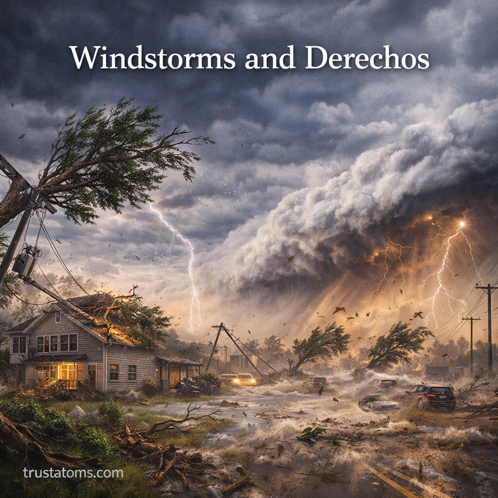 Windstorms and Derechos: Causes, Characteristics, and Impacts