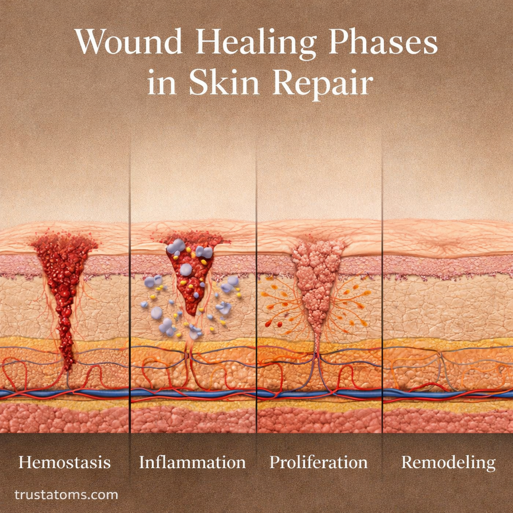 Wound Healing Phases in Skin Repair