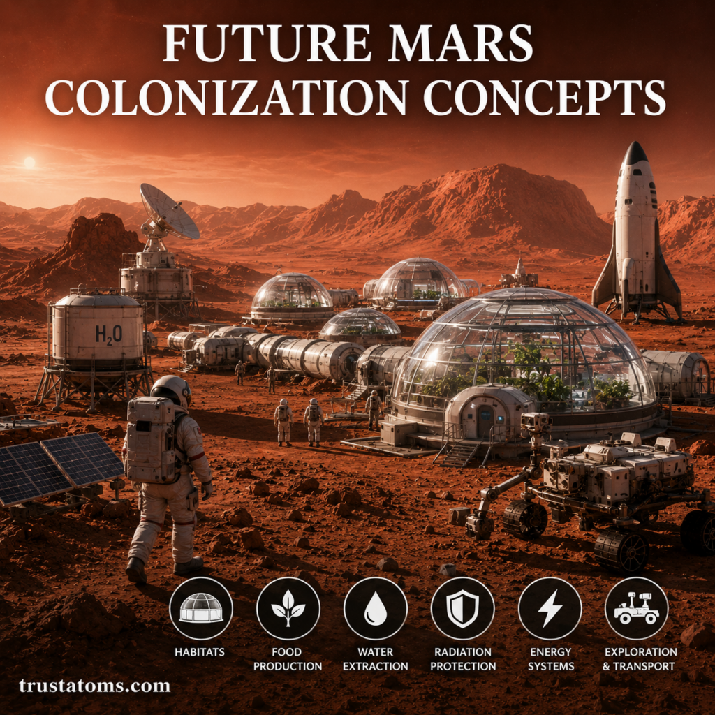 Future Mars Colonization Concepts: How Humans Might Live on the Red Planet
