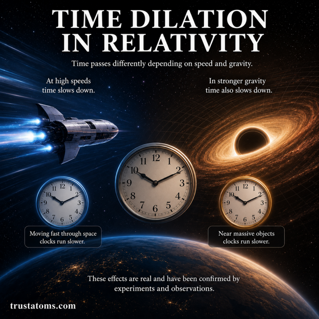 Time Dilation in Relativity: Why Time Passes Differently in Space and Gravity